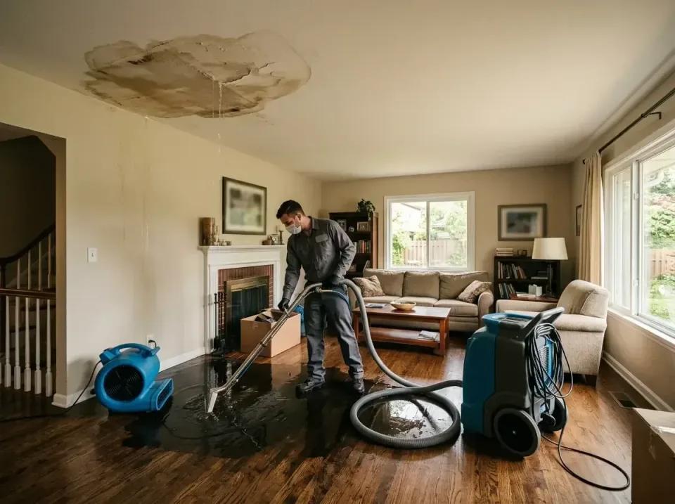 attic-pipe-burst-ceiling-drip-008 — frequently asked questions, Water Damage Restoration & Carpet Care in Windsor, MO